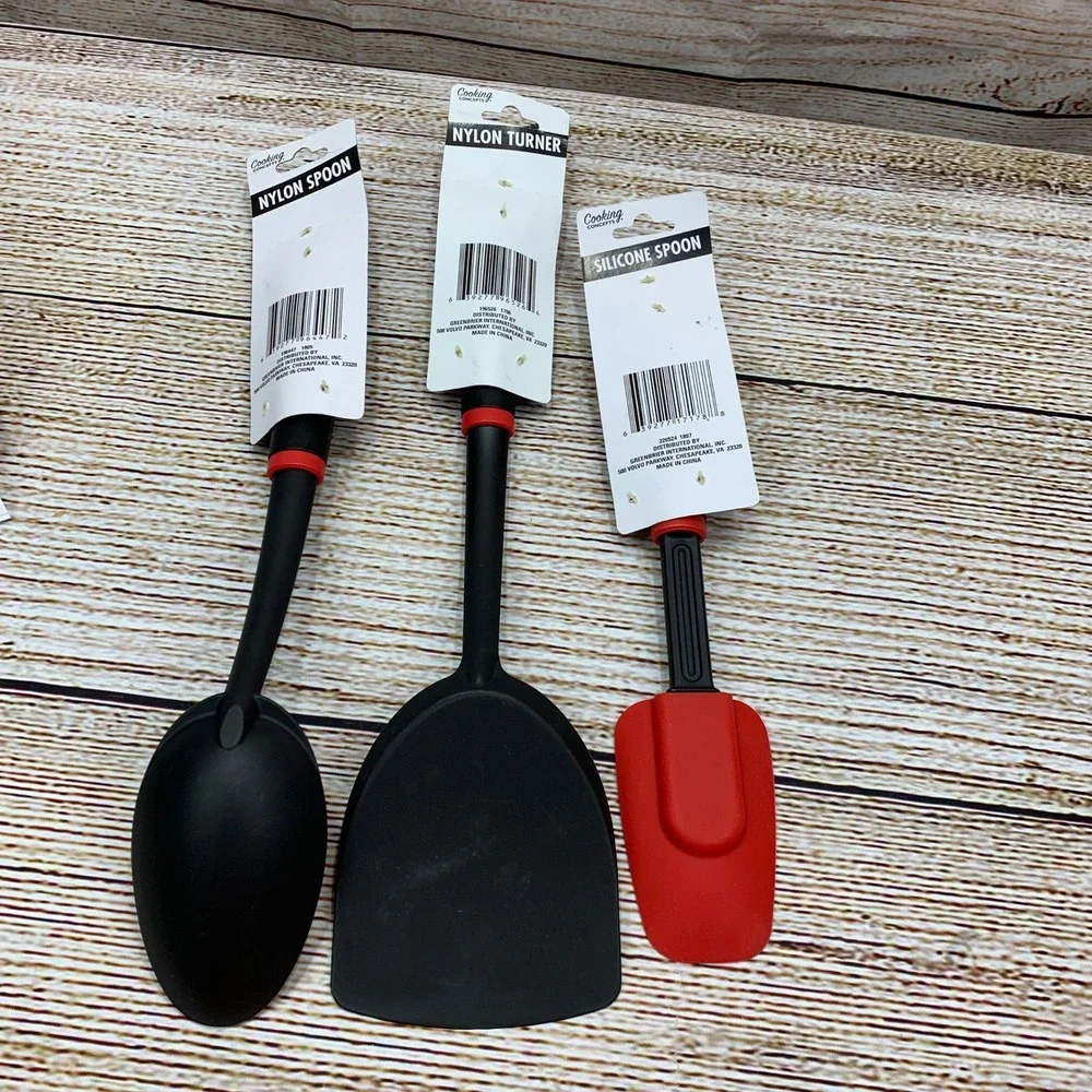 Cooking Concepts Kitchen Utensils Set Nylon‎ Spoon Turner Silicone Spatula NWT